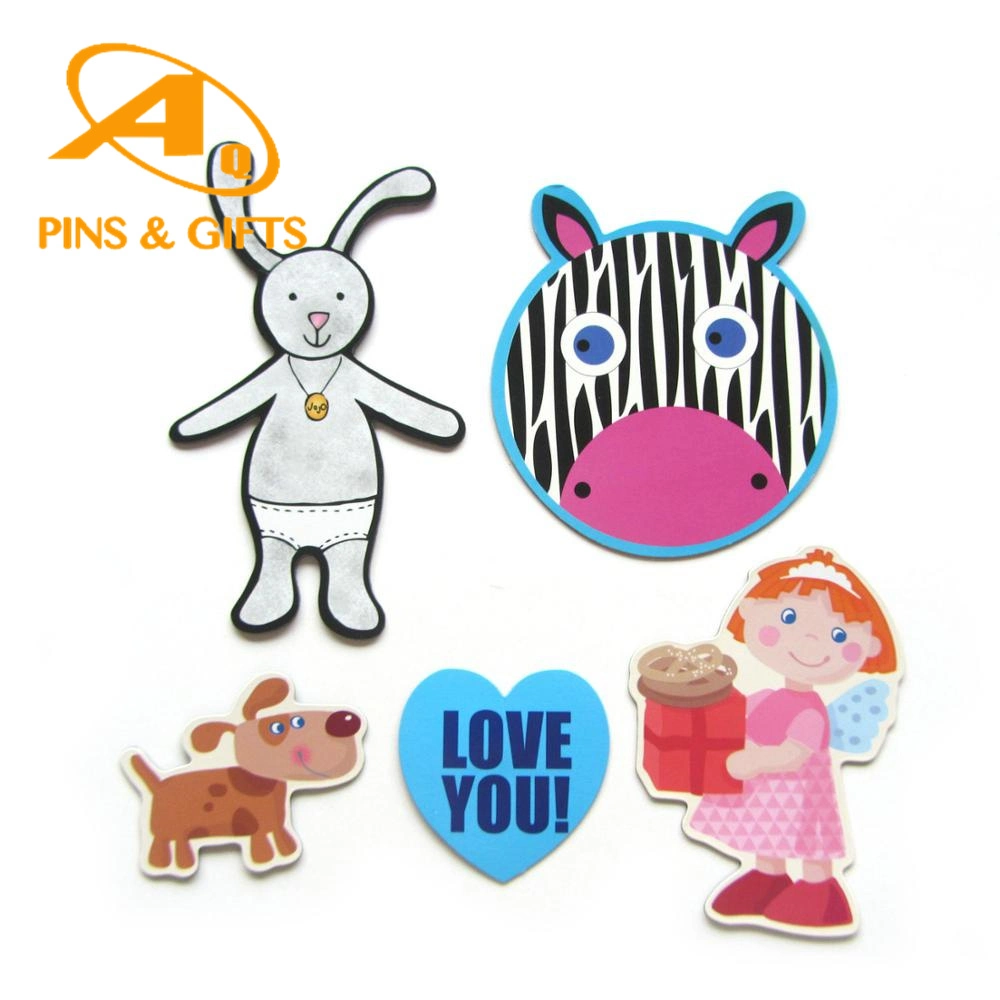 Wholesale/Supplier Custom Cute Cartoon Paper Fridge Magnet Souvenir with Logo