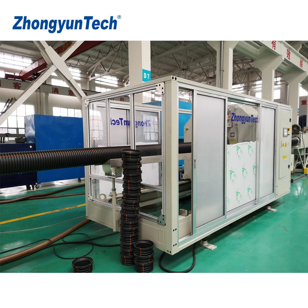 ZC ZhongyunTech-180H HDPE пластиковые двойные стенки гофрированную трубу бумагоделательной машины/штампованный алюминий линии