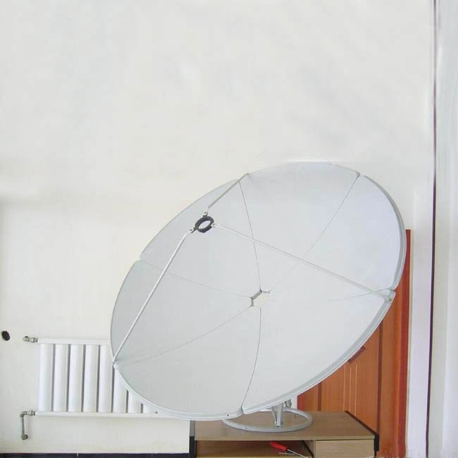 C Ku TV antena parabólica antena C banda 240cm terra Tipo de montagem em poste revestimento de pó de plástico antena de proteção contra corrosão