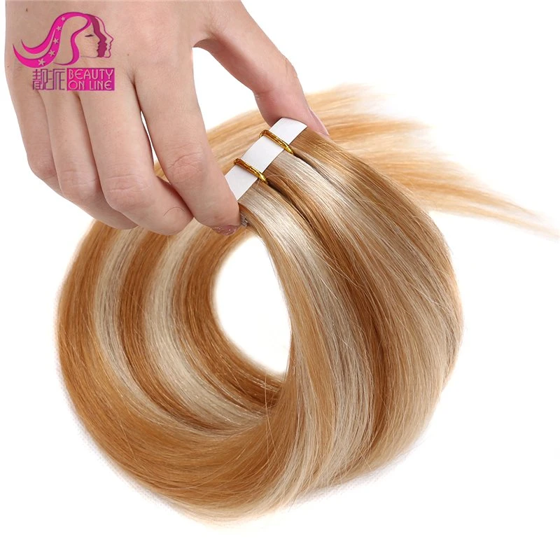 USA el cabello humano Mayorista productos Cinta de doble cara Remy Hair Extension Envío rápido Extensiones de Cabello
