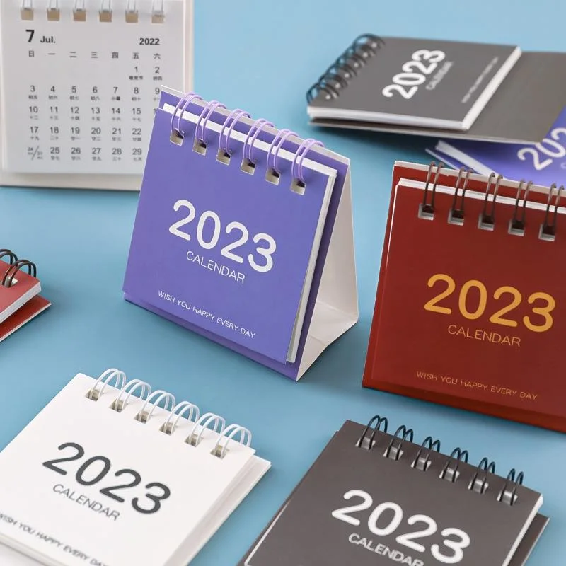 2023 Nouvelle conception Business-cadeau promotionnel Souvenir table personnalisée Mini calendrier de l'Avent