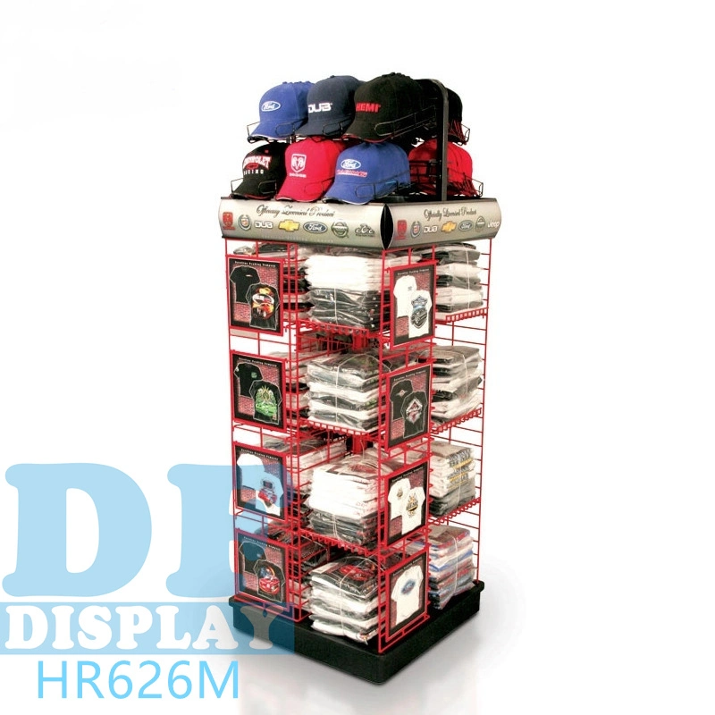 Hat Display Stand Retail Store Mens/Womens Cap Hat Shape Holder Hat Display Custom Metal Display Rack for Showcase