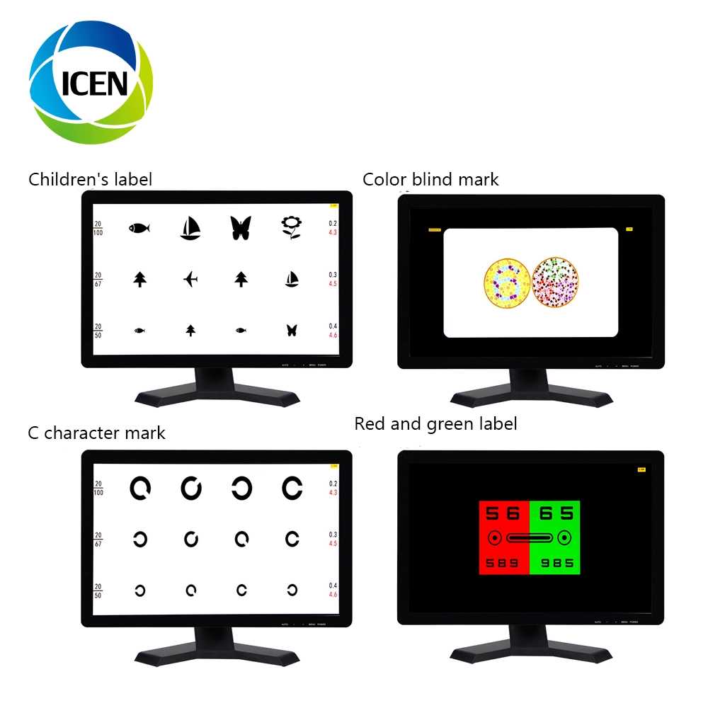 En-VC5 de l'Ophtalmologie Instruments optiques de la télécommande numérique LCD graphique de l'oeil l'acuité visuelle