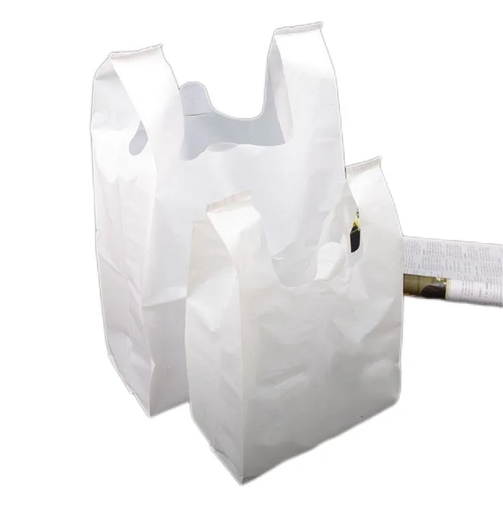 TUV Certificated Biodegradable Vest Grocery Bag / Carrier Shopping Bag / Checkout Bag / Corn Starch T-Shirt Bag