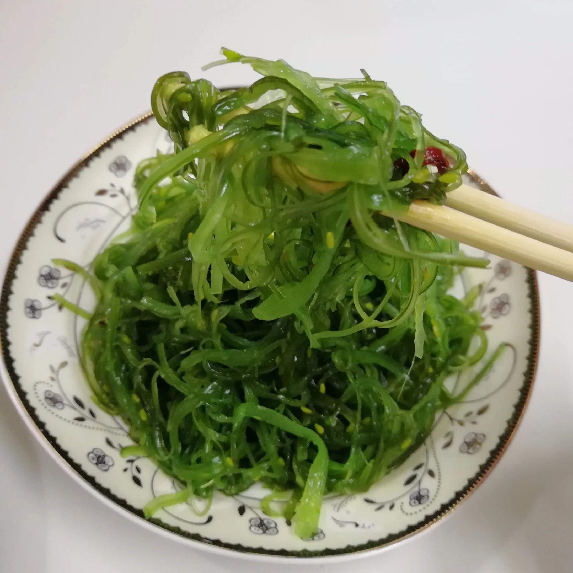 Frozen Hiyashi Seaweed Salad Raw - Frozen Salted Seaweed Wakame Stem Cut