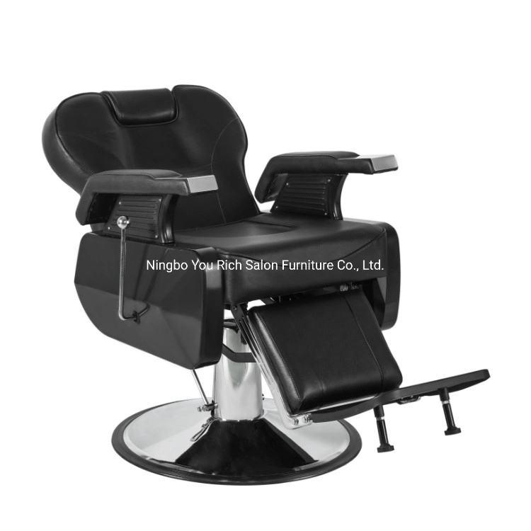 كرسي صالون هيدروليكي ذو إمالة للخدمة الشاقة لمتسريح الشعر 360 معدات صالون دوار الدرجات