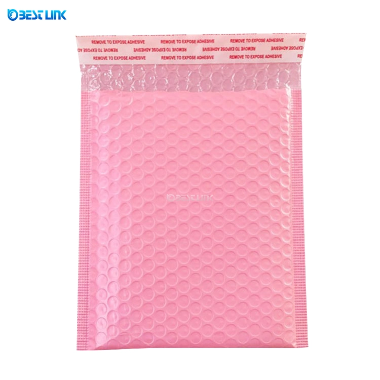 Hot Selling Premium Co-Extruded Bubble Mailing Bags Custom Size Pink Poly Bubble Mailers Plastic Wrapping Bag Padded Envelopes