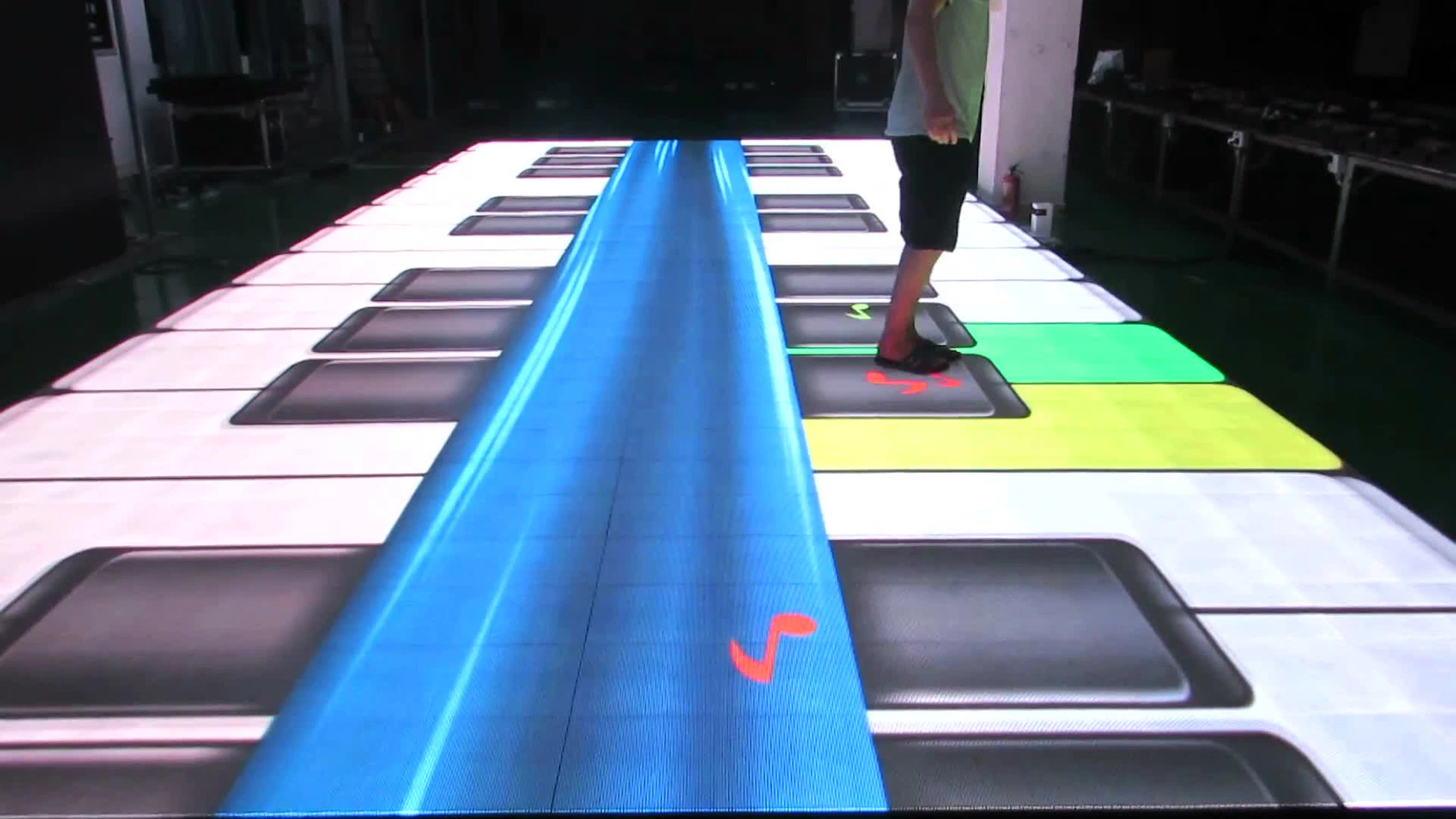 Vidéo de haute qualité P6.25 plancher de danse Night Club DJ éclairage de scène jusqu'interactif de plancher de danse de LED