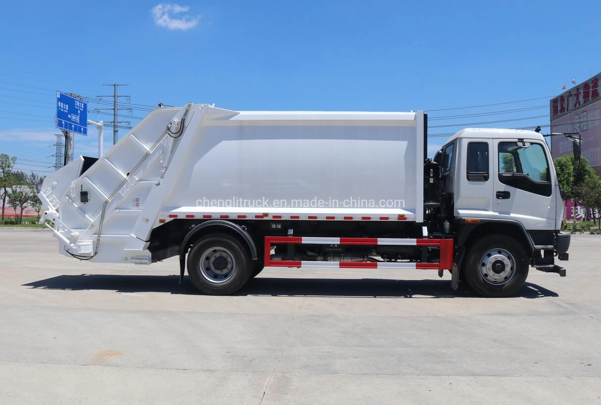 Heavy Duty de la marca japonesa 12ton ton coleccionista de rechazar la compresión de 14 camiones, 12 metros cúbicos de 14 metros cúbicos de basura camión compactador Precio