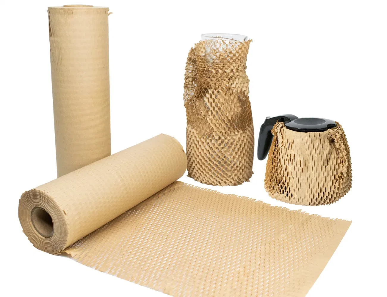 Honeycomb Packaging Paper, 15" X 135' Honeycomb Cushion Wrapping Paper for Protecting Fragile Items, Used for Moving Gift Packaging and Transportation Protectio