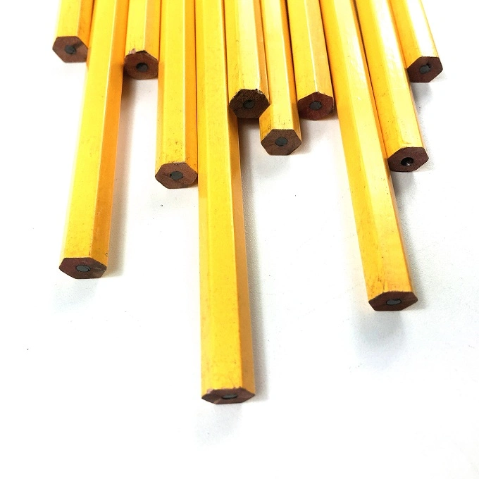 Hot Sale Nutral Wood Yellow Color Hb Pencil with Eraser for Student Use