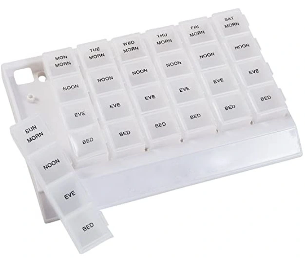 Eco Friendly Weekly Pill Organizer Travel Medicine Pill Case Plastic Pill Box