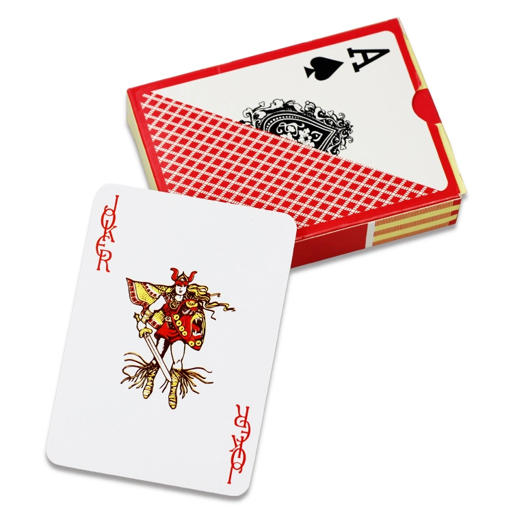 Cheap Shipping Tuck Box Poker Size Good Printing Flash Card Game Custom Logo Paper Playing Card