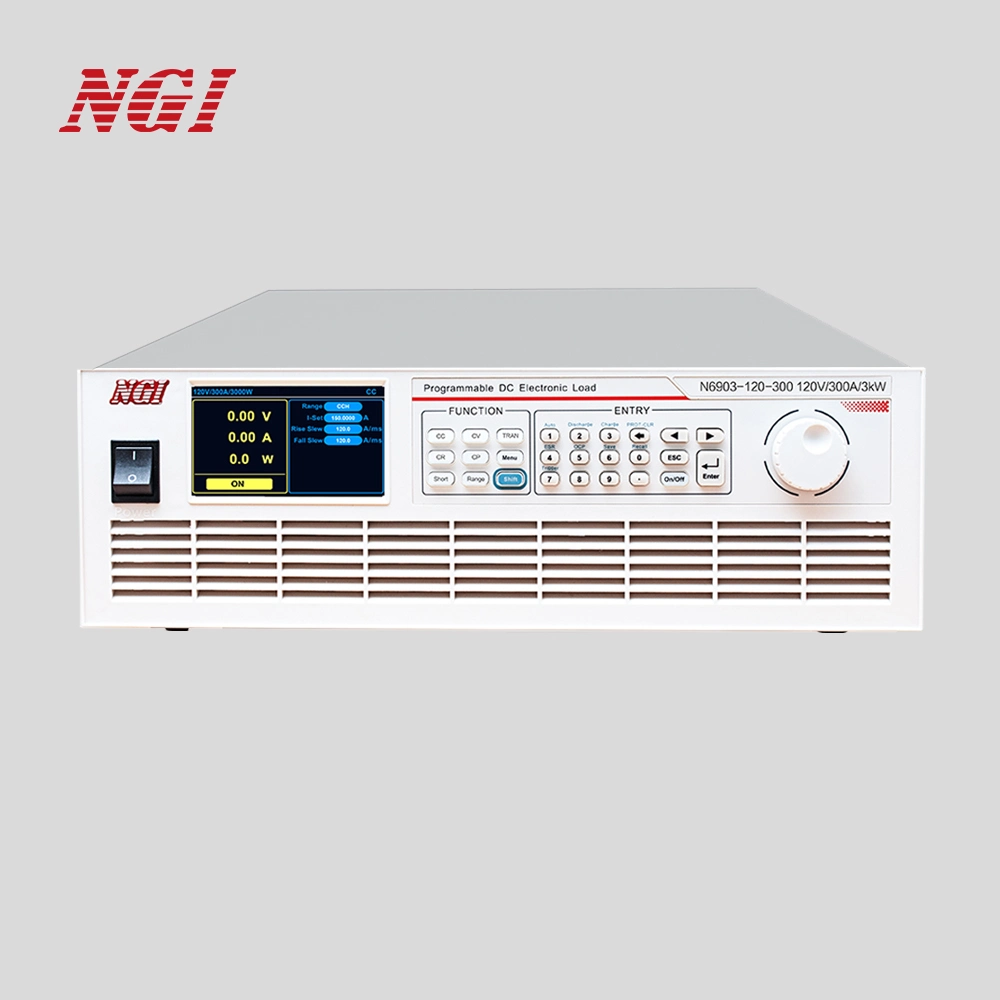 NGI N6900 charge électronique c.c. programmable, 1 canal, 120 V/120 a, 3000 W.