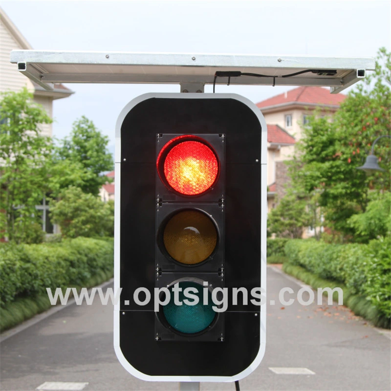 Solar Power Road Safety 12V Traffic LED Signal Lights