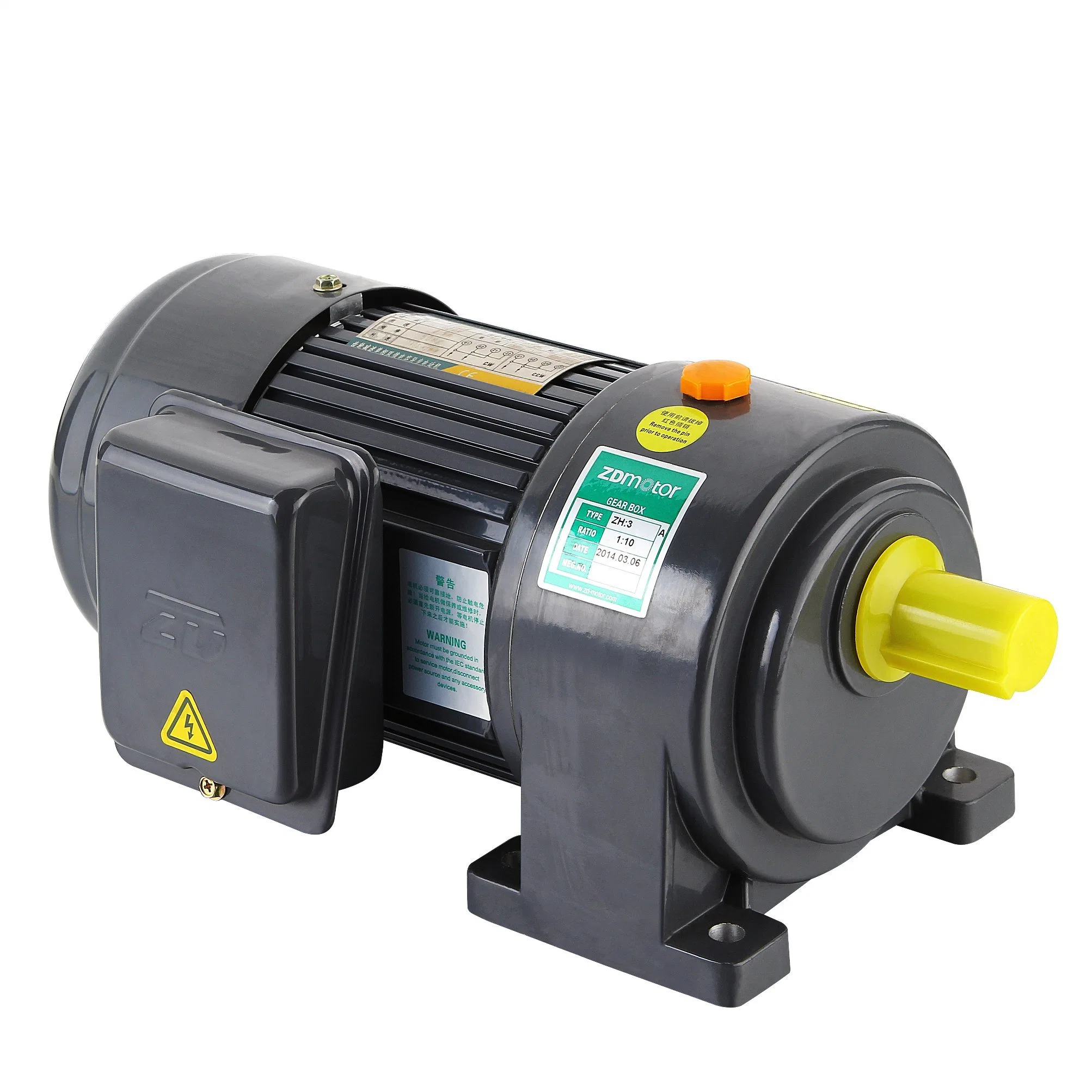 ZD Economical and Compact Helical Gear Small AC Motor With Brake