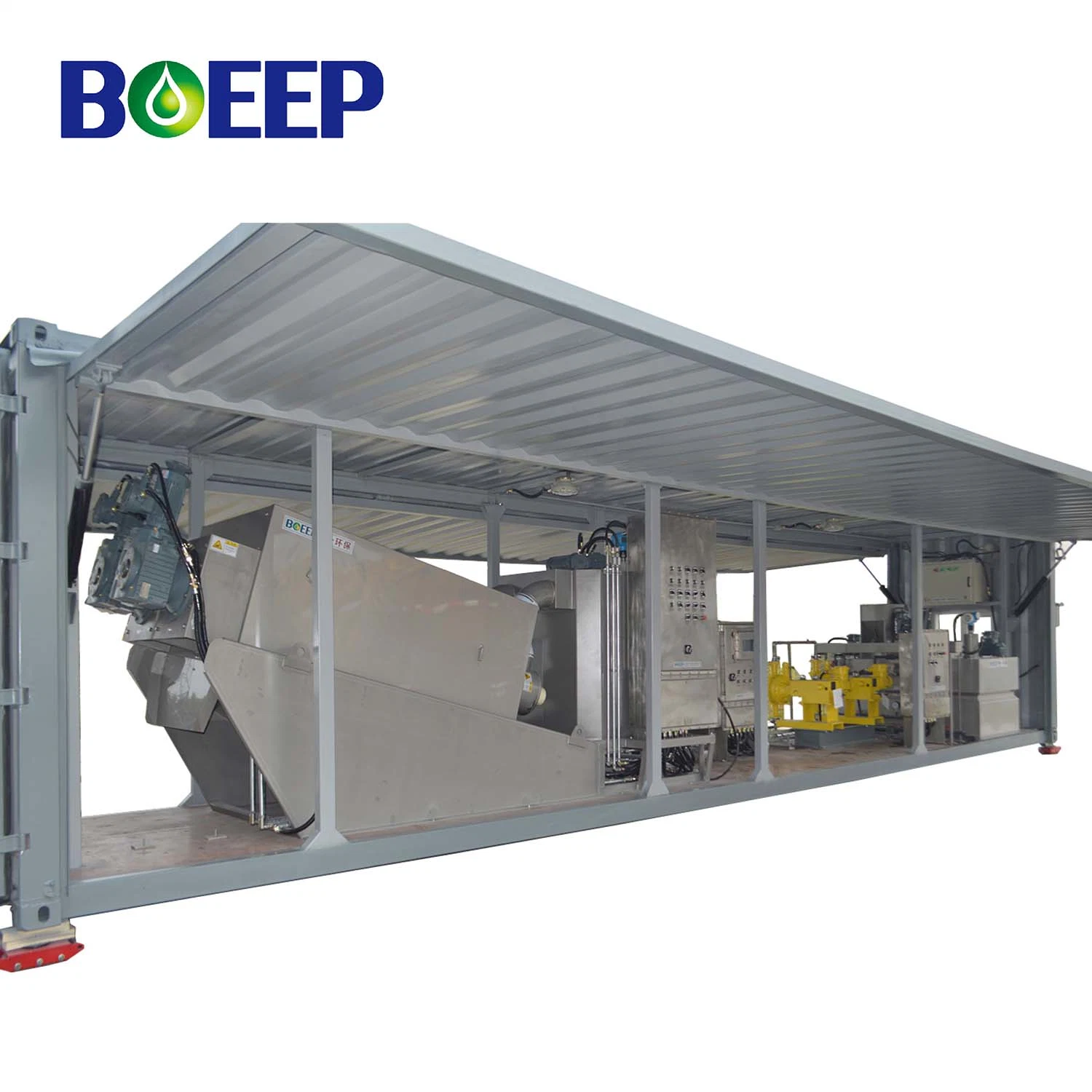 Industrial Wastewater Treatment Equipment Slurry Filtration Plant Mobile Sludge Dewatering Unit