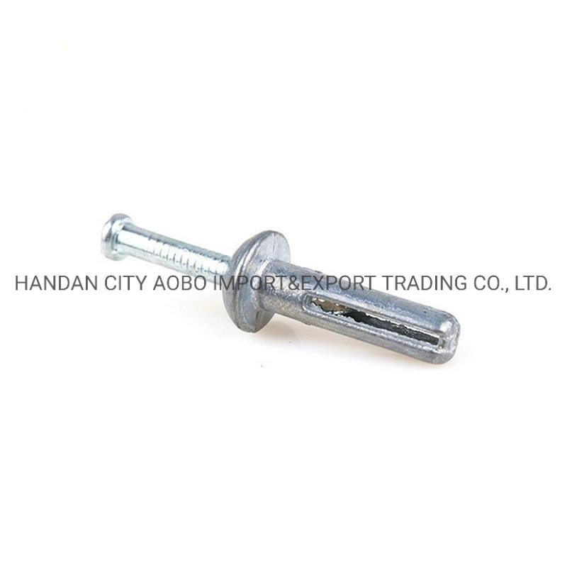 Galvanized Zinc Alloy Mushroom Head Nail Hammer Drive Pin Anchor