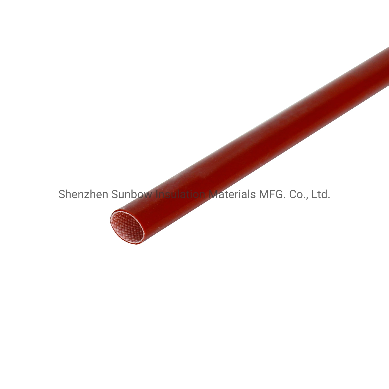 4000V 10mm Red Yellow Blue Fiber Inside Silicone Resin Outside Fiberglass Sleeving