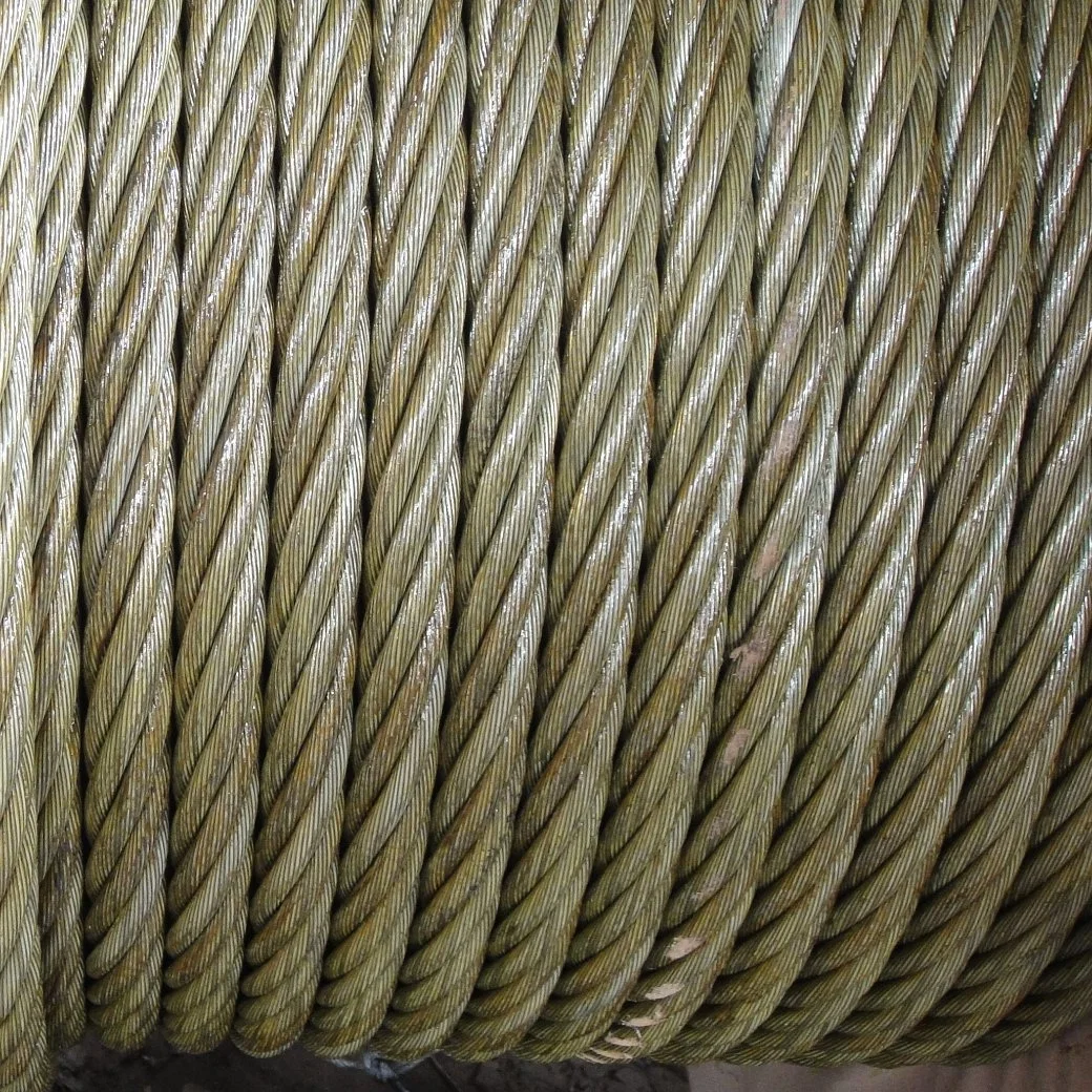 7X37 Core Steel Wire Rope Hot Dipped Galvanized Cables Alloy Steel