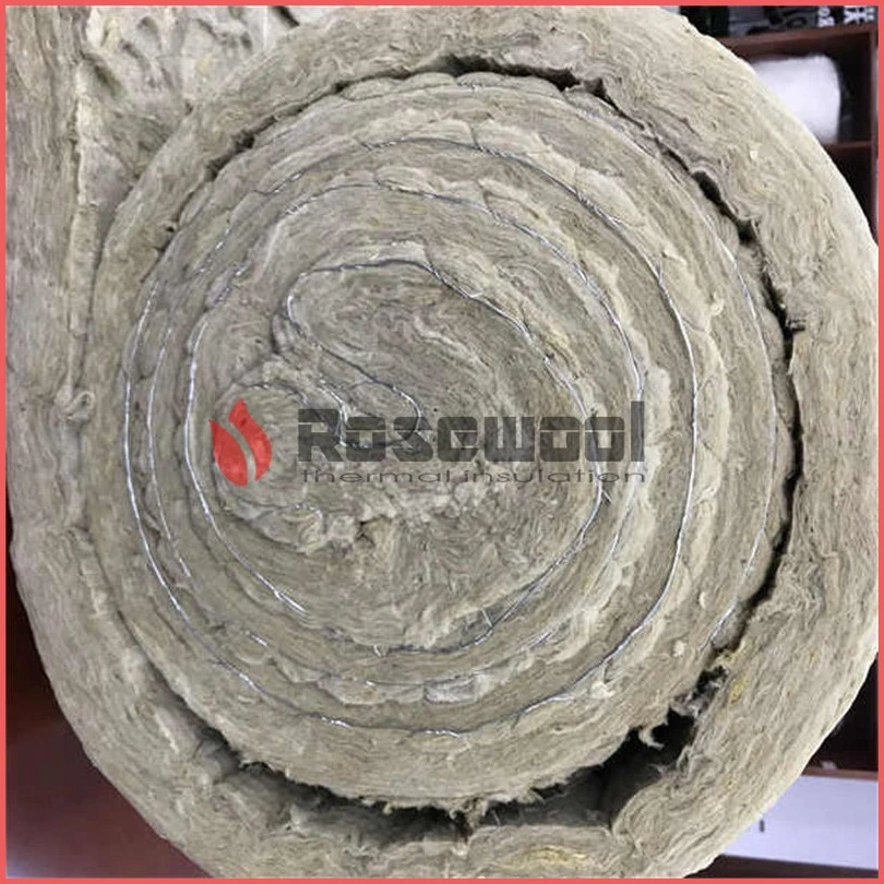 Waterproof Insulation Material Mineral Wool Rock Wool Blanket for High Temp Pipeline