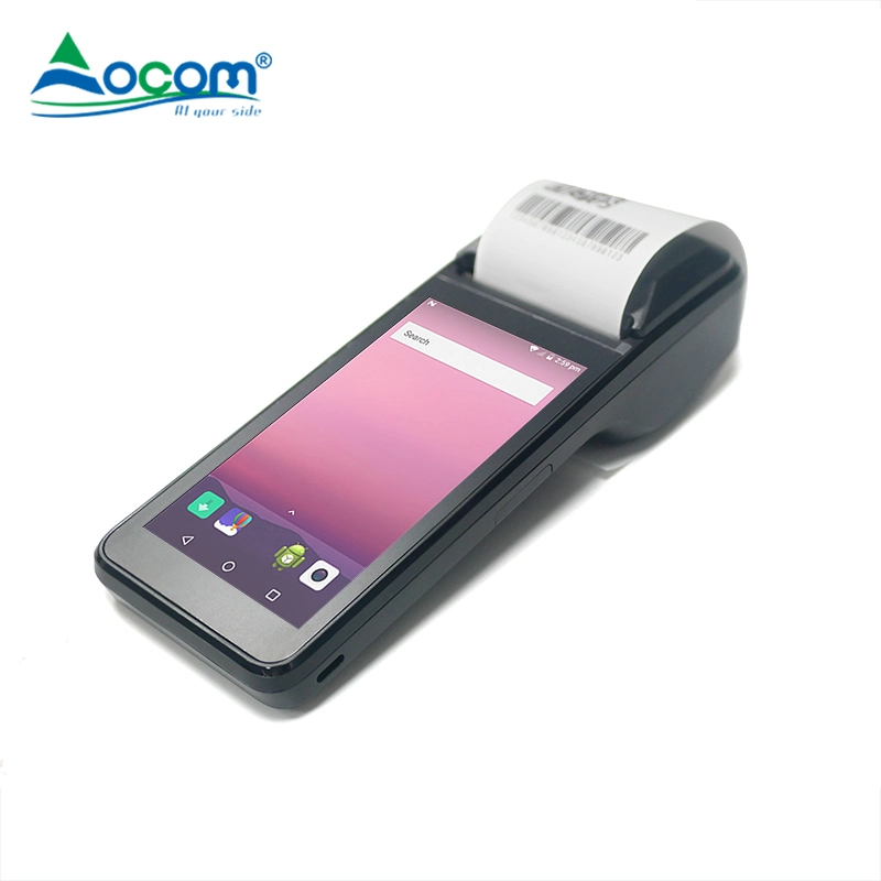 Handheld Android 11 System 3G 4G WiFi Portable POS Terminal with 58mm Printer