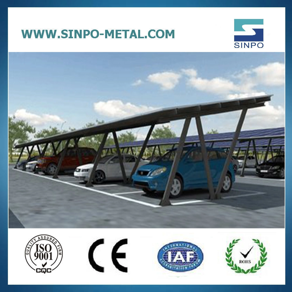 Carbon Steel Solar Mounting Carport System Solar Car Park Price