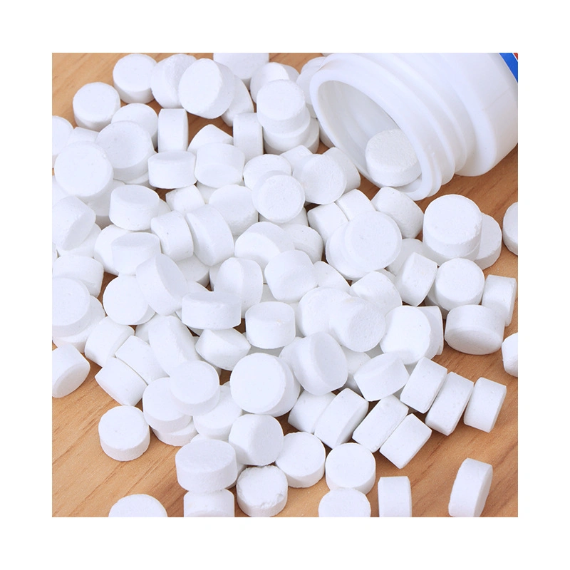 Chlorine Dioxide Effervescent Tablets, Swimming Pool Sterilization and Disinfection, Fish Pond Algae Removal, Household Use