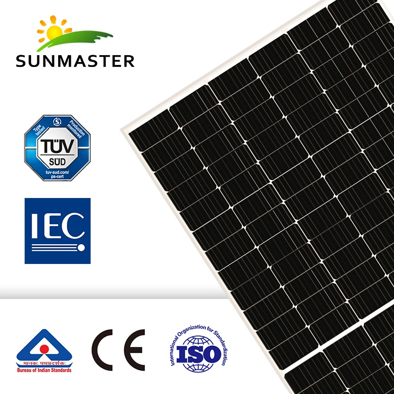 Comercio al por mayor negro costo 100W 275W 365W 9bb 300W 200W 150W de media celda fotovoltaica de 400 vatios Panel solar de cristal Doubble