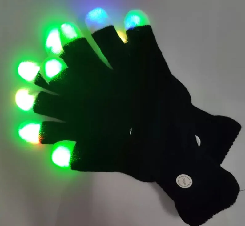 Los adultos iluminado LED Halloween guantes para Regalos y artesanías