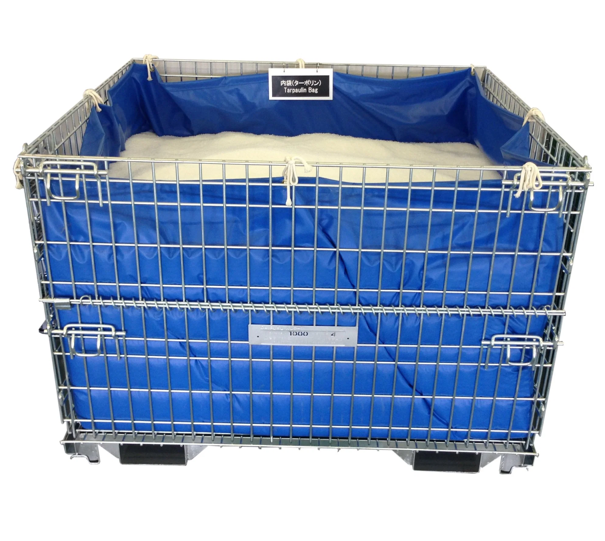 Lockable Wire Mesh Warehouse Metal Storage Cage with Wheels