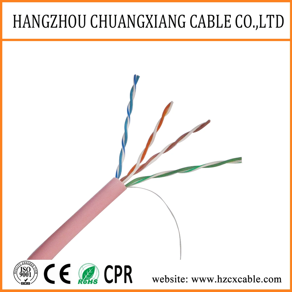 LAN Cable UTP Cat5e 24AWG PVC Jacket Power Cable Copper Wire Cu/Bc/CCA Network Cable Copper Cable Computer Cable