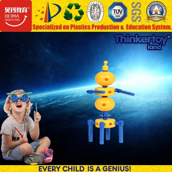 Thinkertoy Building Blocks Toy Cute Flexible Cartoon Figures Model for Kids