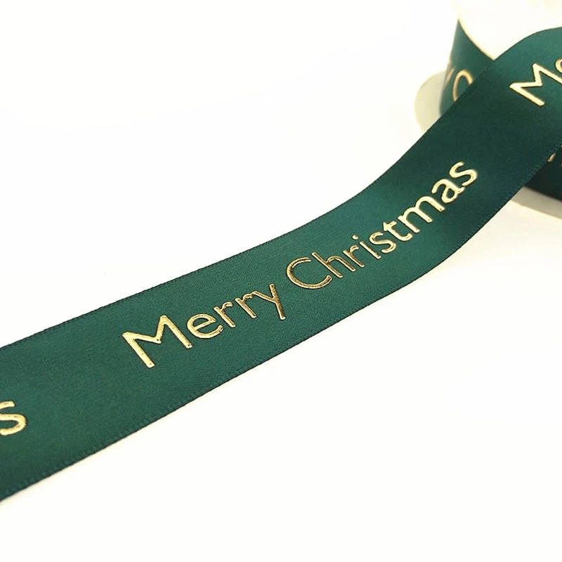 Custom Printer Ribbon with Logo Christmas Ribbon for Gift Packing