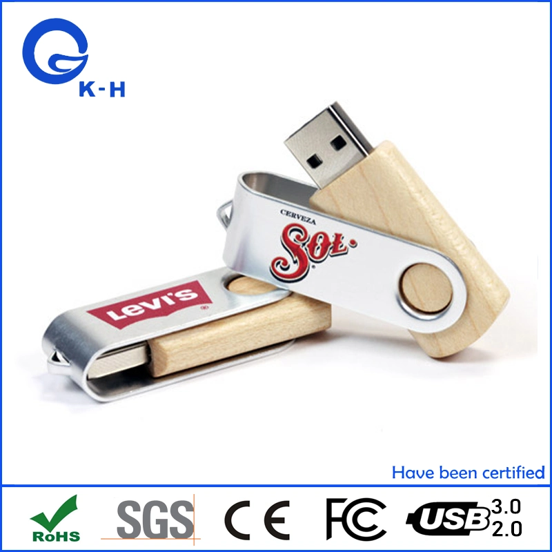 Metal madera Twister Pendrive USB 3.0 Flash Memory Stick de 512 GB