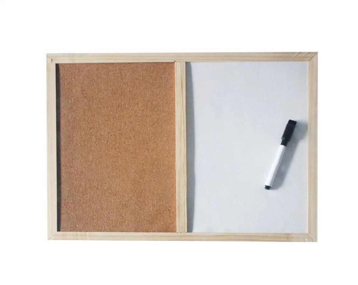 40X60cm Office Stationery Combined Whiteboard and Corkboard Bulletin Notice Memo Board