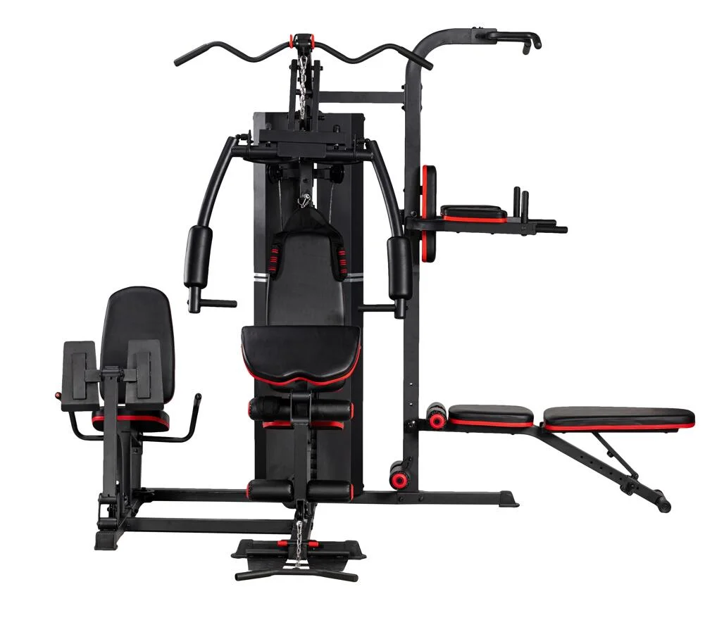 Home Gym Exercise Machine/Three Station/Smith Machine /Gym Equipment with Sandbag/Bench/Pull up Bar