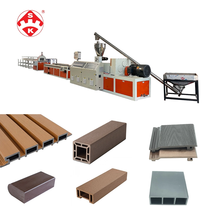 PVC WPC Panel Machine Interior Decoration Cladding Ceiling Roofing Tiles Hollow Bathroom Panel Profile Extrusion Production Line