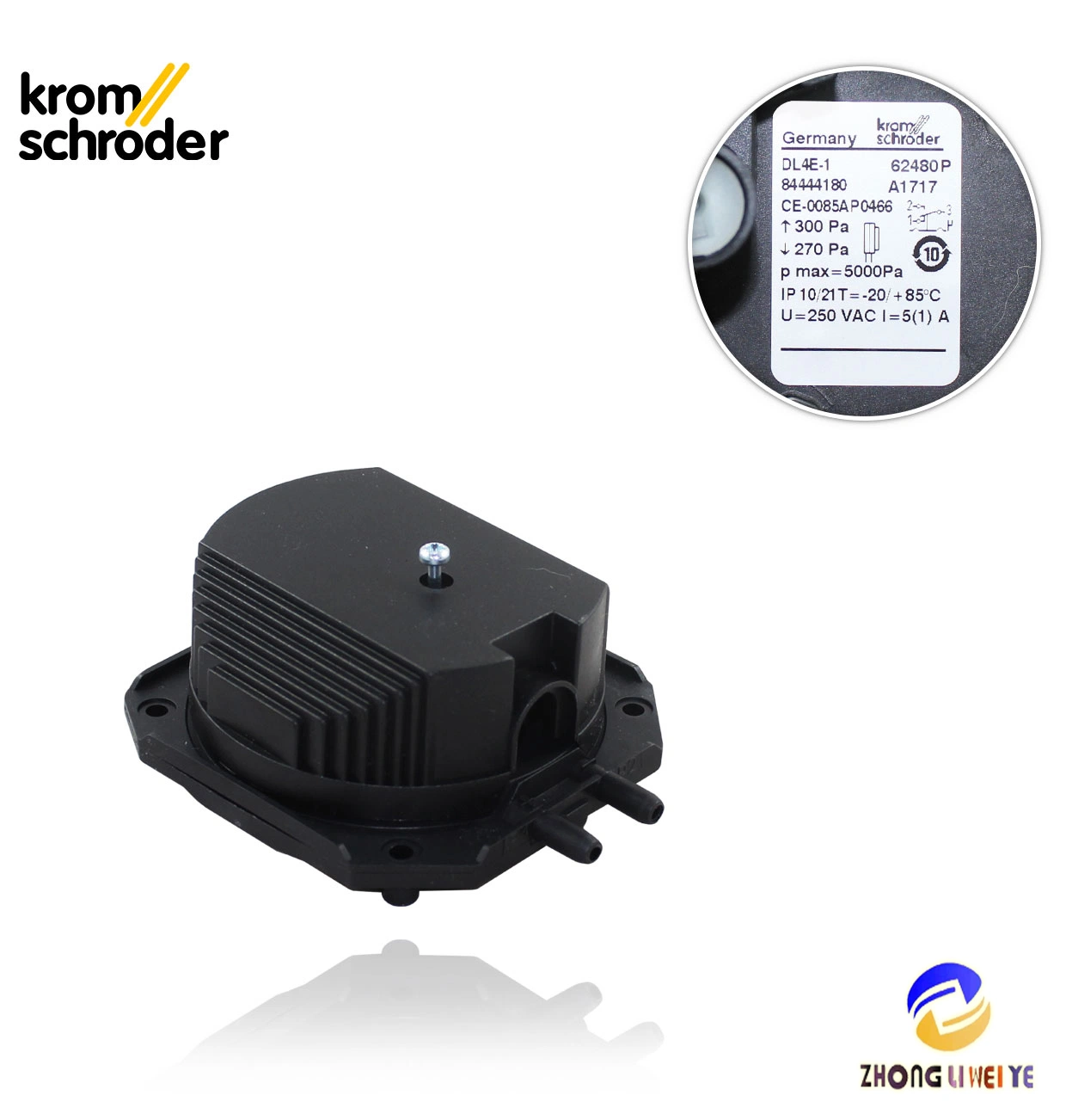 China&prime; S Factory Direct Sales Brand Industrial Burner Accessories Kromschroeder Pressure Switch Dl Full Range Models Are Available