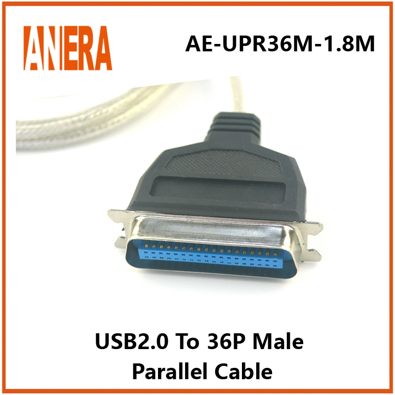 AE-Upr36m-1m USB 2,0 Typ A Stecker auf Centronics 36 Cn36 Adapterkabel für IEEE 1284-Drucker mit Parallelanschluss