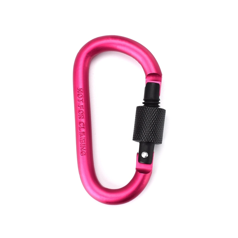 Professionelle hochwertige Verdickung 8cm Aluminium Bergsteigen Karabiner Outdoor D Shape Locking Haken Camping Kletterausrüstung