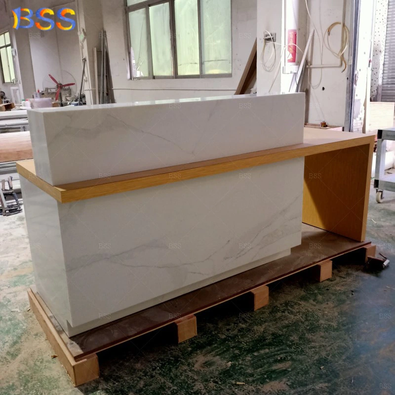 Marble Reception Counter Medical Beauty Salon Reception Front Counter