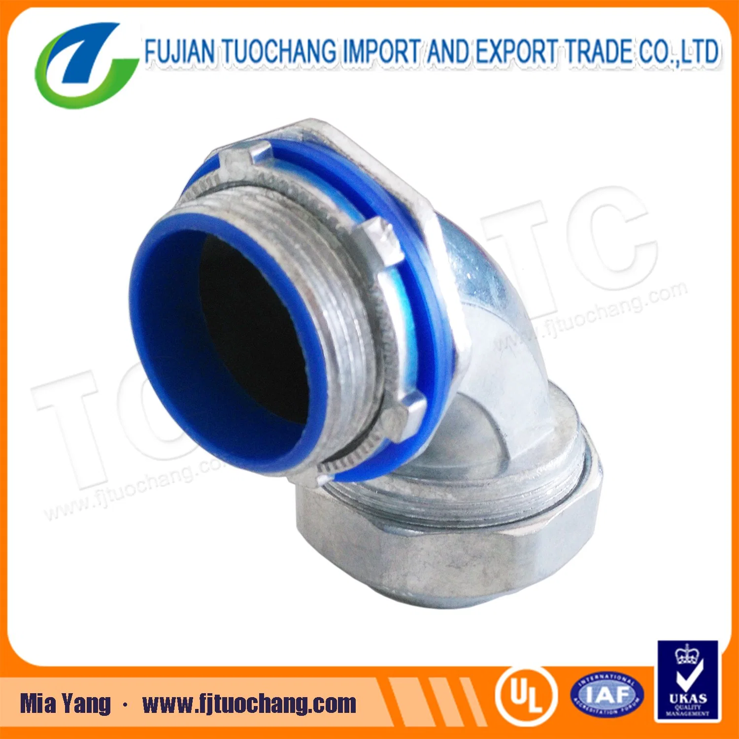 Plastic Gasket Metallic Elbow Rigid Liquid Tight Connector