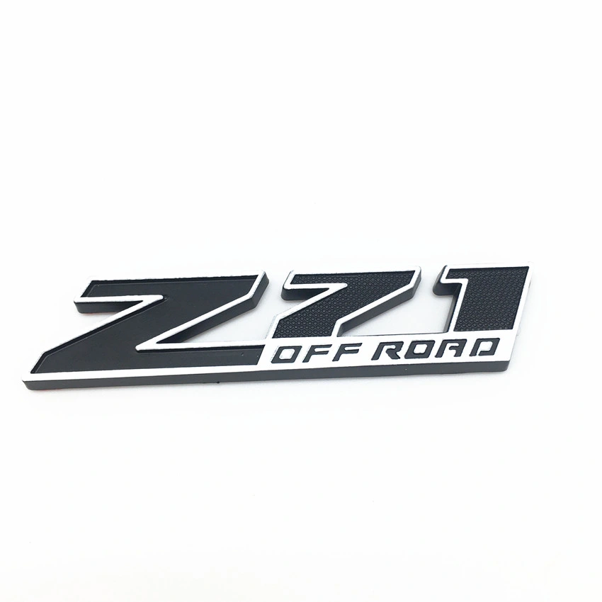 Z71 off for Silverado Camaro Emblem Fender Badge Decal Sticker Logo Car Accessories Car Parts Decoration ABS Plastic Emblem