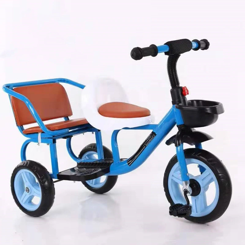 Children Toys Twins Baby Push Tricycles Double Seats Kids Tricycle Child Tricycle Seat Bike