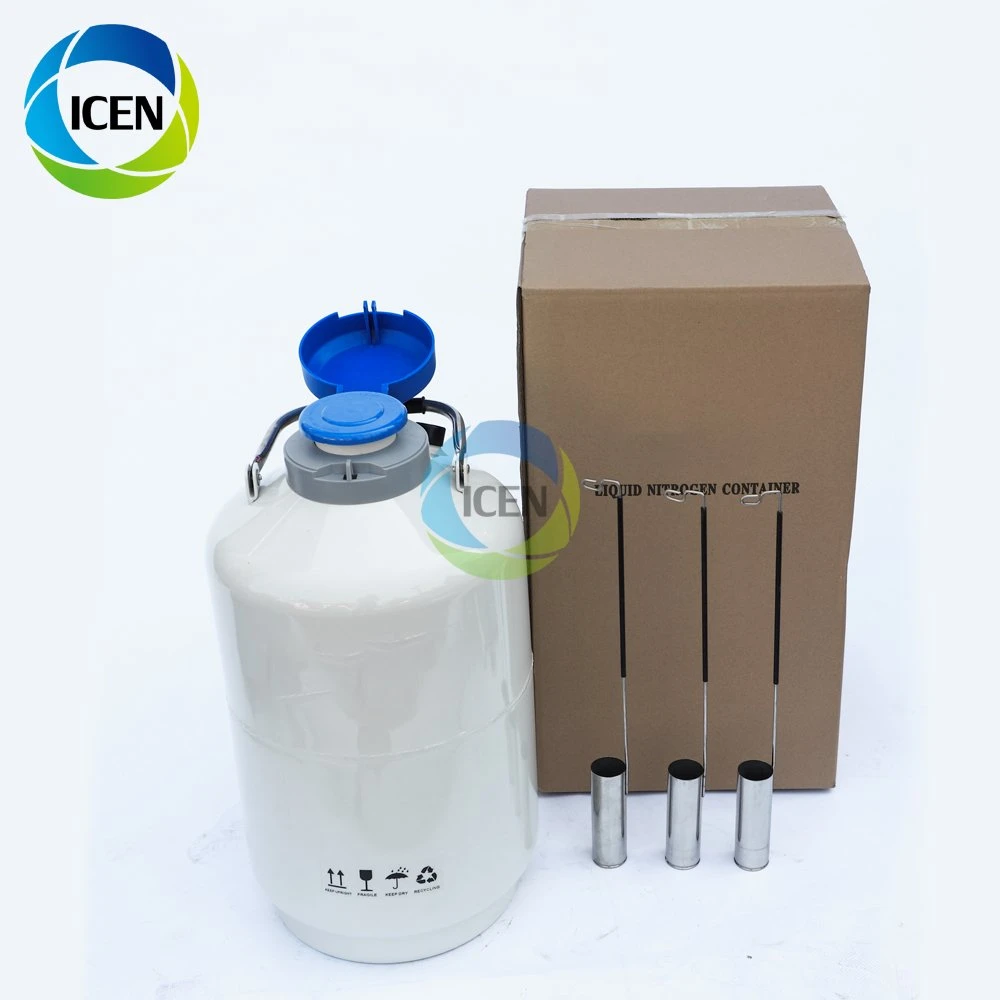 IN-YDS10 10 liter aluminum alloy biological container portable cryogenic liquid nitrogen tank price