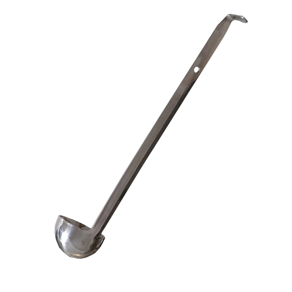 Stainless Steel Soup Ladle Narrow Neck Long Handle Hook Soup Spoon