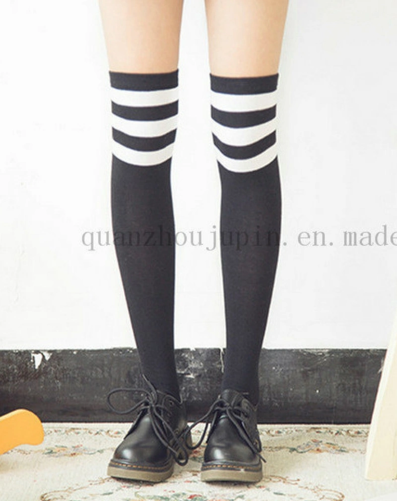 OEM Hot Sale Cotton Japanese Student Knee Stockings Socks