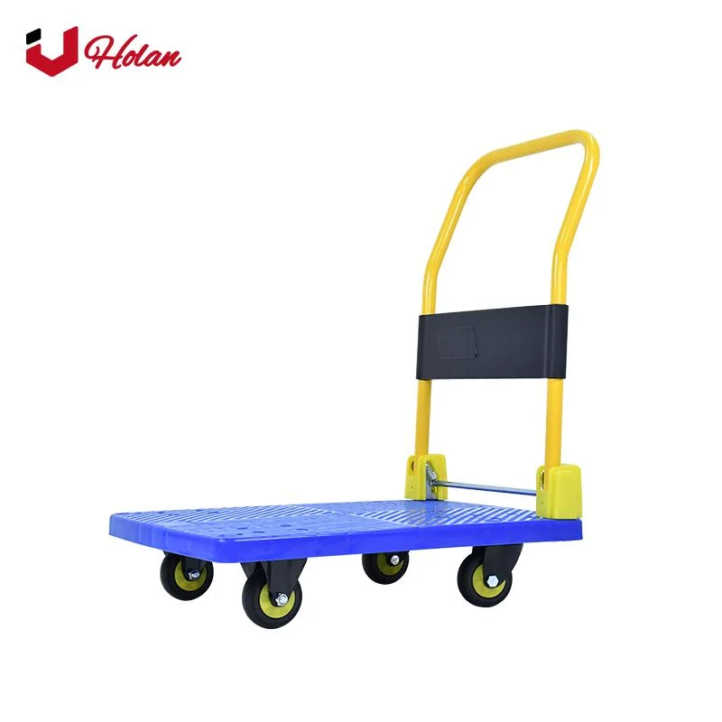 Uholan B2-400 industrieller faltbarer Kunststoff Plattform Hand LKW Trolley