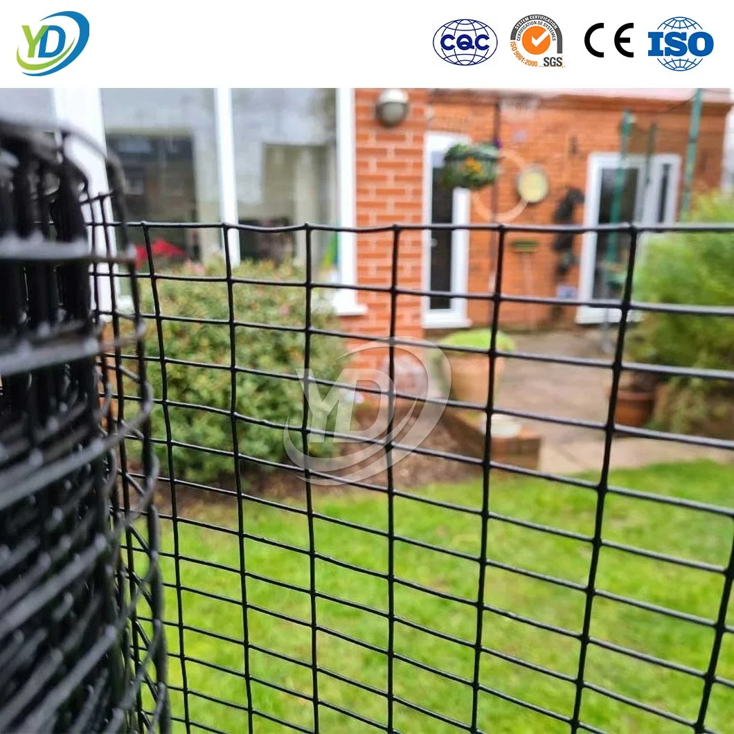 China Yeeda Wire Mesh Geschweißte Drahtgewebe Mesh Hersteller 20 X 20 X 1,0mm Heißgetaucht Elektro PVC beschichtet geschweißt Drahtgitter Rolle für temporäre Zaun Kunststoff verwendet